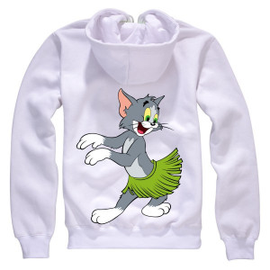Tom and Jerry funny Tom dancing zip-up hoodie details: