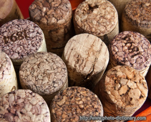 wine cork - photo/picture definition - wine cork word and phrase image
