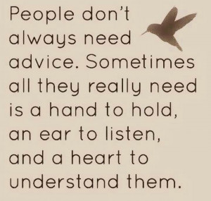 Sometimes we need to just stop & LISTEN.