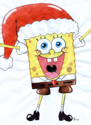 Spongebob Christmas Drawing