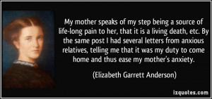 being a source of life-long pain to her, that it is a living death ...
