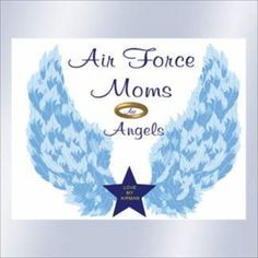 AIR FORCE MOMS ARE ANGEL COLORED WINDOW DECAL SMALL at the Shopping ...