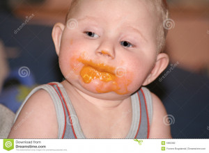 Funny Baby Messy Eater