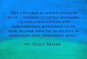 the universe is always speaking