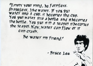 Bruce Lee quote Calligraphy by Goin88mph2