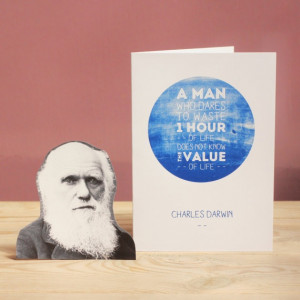 Famous Scientist Quote Card Charles Darwin The by OwlishGrey, £3.00