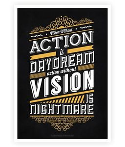 ... -action-is-daydream-Japanese-proverb-Inspirational-Quotes-Poster