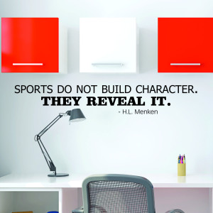 Sports Reveal Character Wall Quotes™ Decal