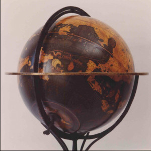 Facsimile Behaim Globe showing the “Tiger Leg” in S.E. Asia