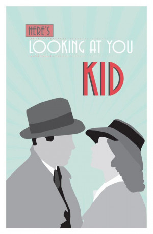 Casablanca,Classic Movie Poster, quote poster, romantic print, 