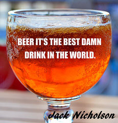 ... Quotes Art - Beer quote by Jack Nicholson by David Lee Thompson