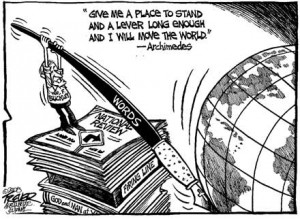 Archimedes Lever Quote Wm. f. buckley as archimedes,