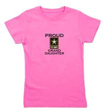 Proud Army Granddaughter Girl's Tee for