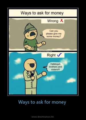 Ways to ask for money