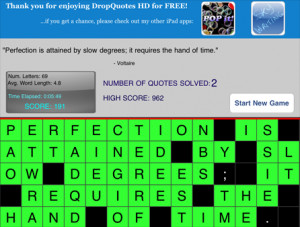 The addictive word puzzle game finally comes to the iPad! For FREE!