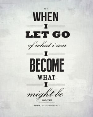 Let Go – Daily Inspirational Quote
