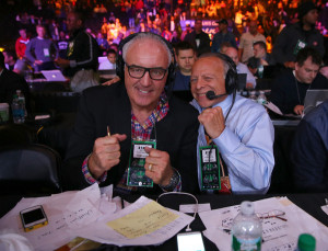 Gerry Cooney SirisXM broadcasters Gerry Cooney and Randy Gordon during