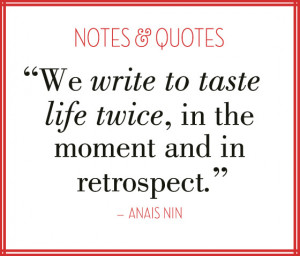 Notes & Quotes: Writing with Anais Nin