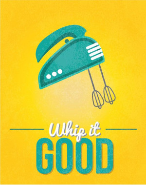 Quote Print Whip It Good Wall Decor Funny Art by SunlitStudios