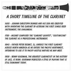 CafePress > Wall Art > Posters > Clarinet Timeline Poster