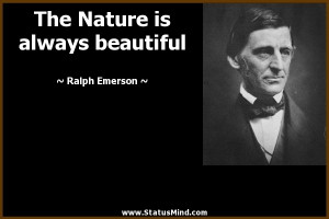 Nature essay emerson quotes