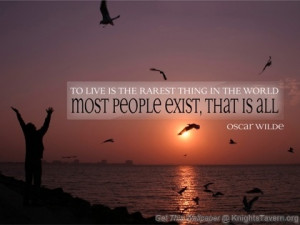 ... Oscar Wilde inspirational quote desktop wallpaper (click to download