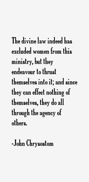 The divine law indeed has excluded women from this ministry, but they ...