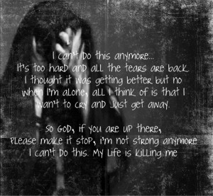 Can't do this anymore