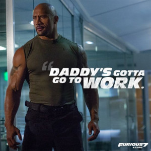 The Rock has rendered his totally unbiased opinion on the Furious 7 ...