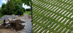 Parking Pavers with Grass