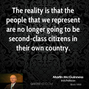 ... are no longer going to be second-class citizens in their own country