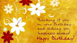 Thinking of you on your birthday