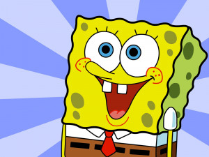 Download Spongebob wallpaper, 'spongebob shining'.