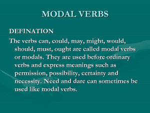 MODAL VERB by mstahiri