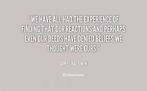 We have all had the experience of finding that our reactions and ...