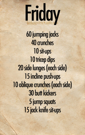 Fit & Firm: Daily Workout Plan