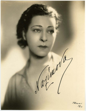 Alla Nazimova Autographed Photo