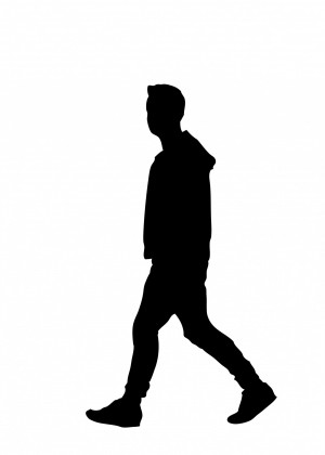 Man Silhouette Person Walking Away