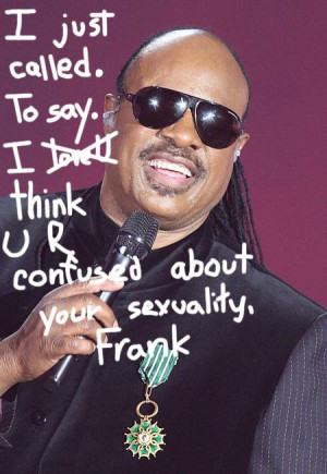 Stevie Wonder Says Frank Ocean And Other Homosexuals Are Misguided