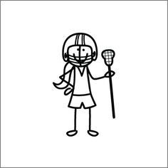 lacrosse quotes for girls | Lacrosse Girl stick figure. lacrosse ...