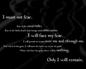 text quotes fear dune typography science fiction / 1600x1024 wallpaper