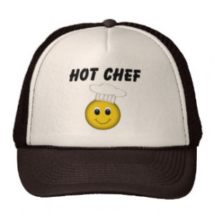Smiley Face Hot Chef Trucker Hats