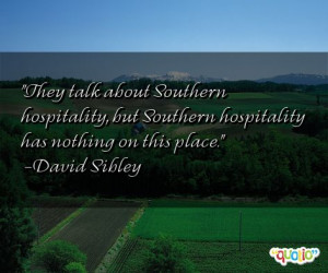 They talk about Southern hospitality , but Southern hospitality has ...