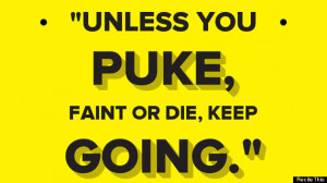 It shouldn't take puke to tell you when enough is enough. We're not ...