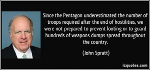 Since the Pentagon underestimated the number of troops required after ...