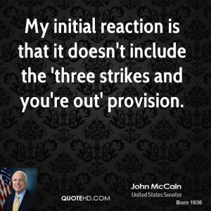 My initial reaction is that it doesn't include the 'three strikes and ...