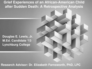 ... Grief experiences of an african-american child after sudden death: a