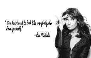 LEA MICHELE BEAUTY QUOTE