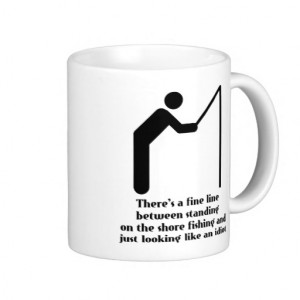 Fishing Idiot Funny Mug Humor