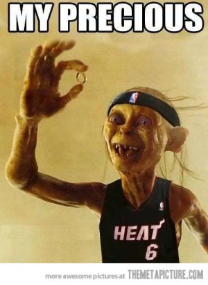 funny Gollum ring Miami Heats